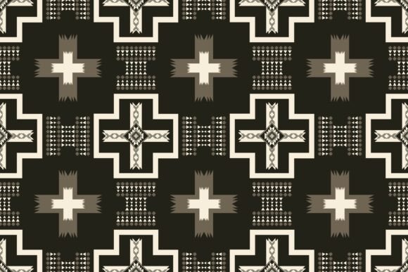 Black Gold Native American Pattern: A Versatile Graphics Asset