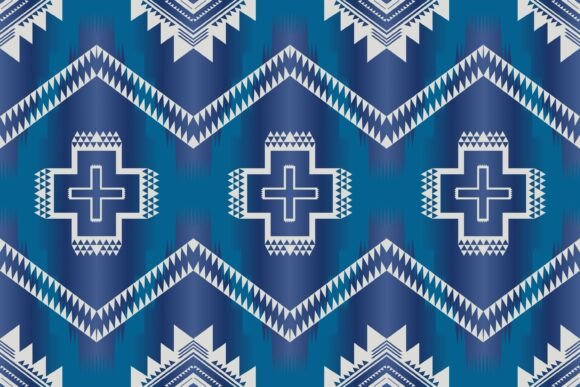 Blue Southwest Zigzag: A Versatile Graphic Pattern