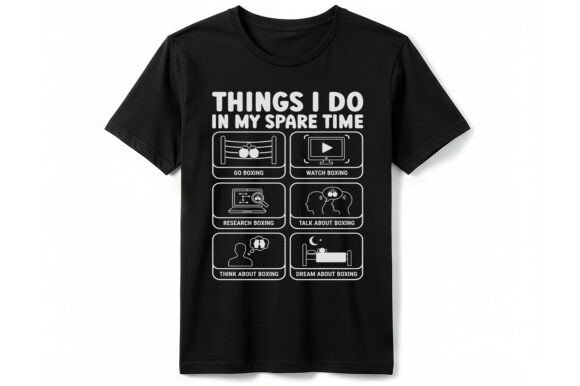 Boxing Spare Time T-shirt: A Must-Have for Crafters