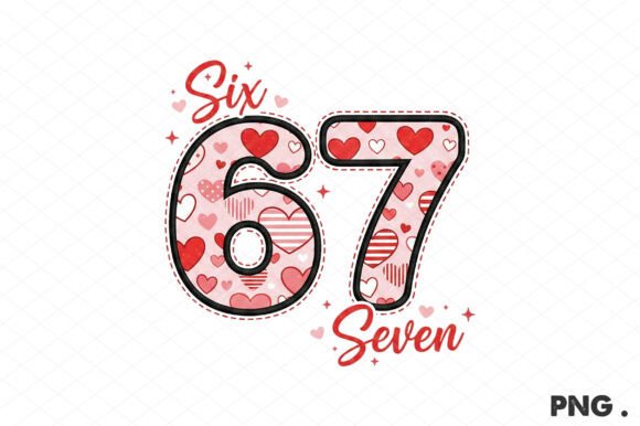 Funny 67 Valentine PNG: A Charming Addition to Graphics and Illustrations