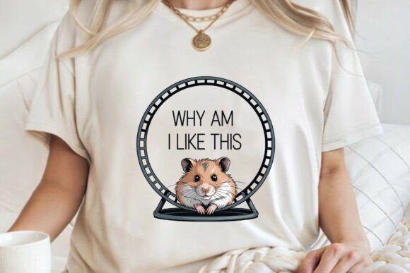Funny Sarcastic Hamster T-Shirt: A Graphic Design Asset