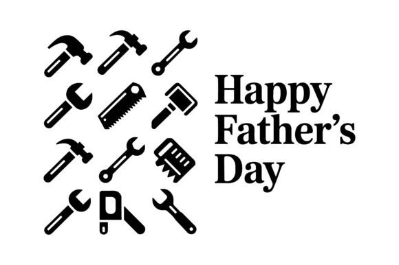 Handyman Dad Father's Day Graphic: A Versatile Icon Set