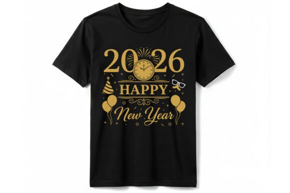 Happy New Year 2026 T-Shirt: A Festive Graphics Asset