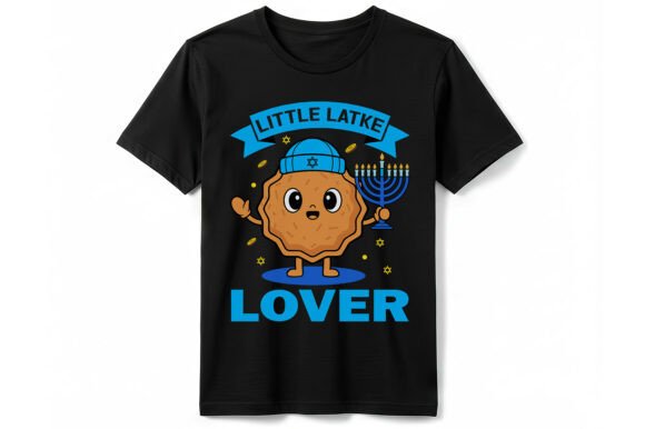 Little Latke Lover T-shirt: A Festive Graphic for Local Brands