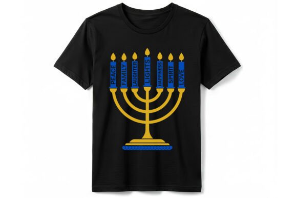 Menorah Peace Family T-Shirt: A Heartwarming Graphic Design