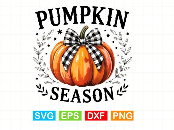 Pumpkin Season Autumn: A Versatile Graphic for Local Brands