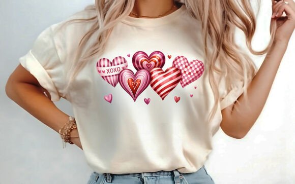 Retro Valentine Love Sublimation PNG for T-Shirt Designs and Graphics