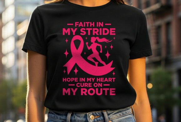 Review: Running Shirt Faith Hope Cure Awareness Graphics
