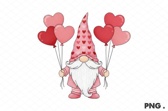 Valentine's Day Gnome PNG: A Charming Graphics Asset