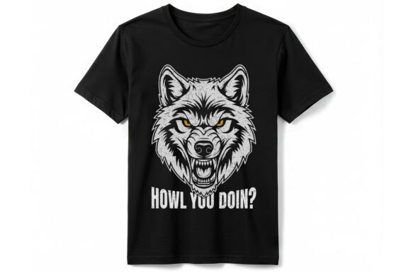 Wolf Howl You Doin: A Graphic T-Shirt for Branding